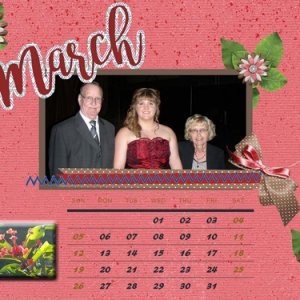 March 2017 Calendar