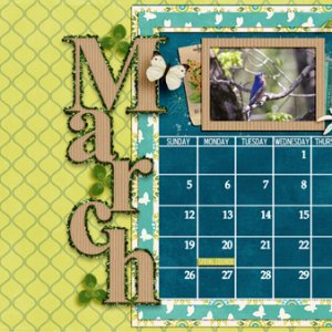 #2017 March Desktop Calendar