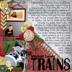 Our grandson loves trains