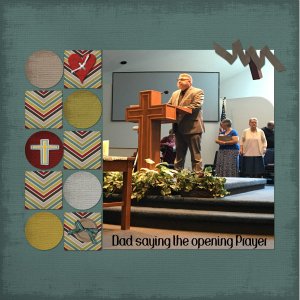 Dad Saying the Opening Prayer
