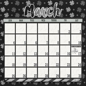 March 2018 Calendar