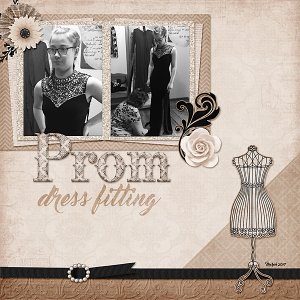 Prom dress fitting