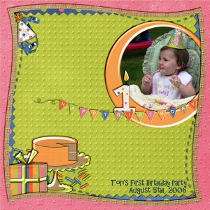 Tori's First Birthday Party