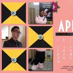 April Calendar: Jihaads 1st Job