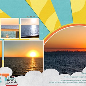 First Sunset at sea