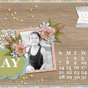 April Desktop Calendar