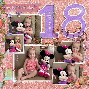 Sarah @18 months- and Minnie