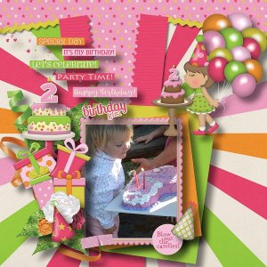 Birthday Beauty and Template 4