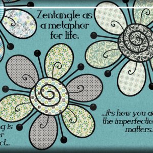 ATC 2017-71 Zentangle as a Metaphor for Life