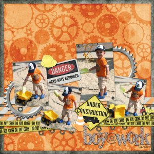 Boy at work