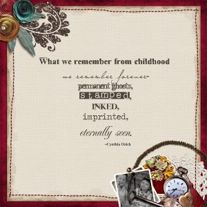 What we remember from childhood