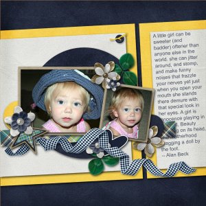 A little girl ...