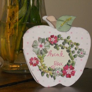 Apple Thank You Card