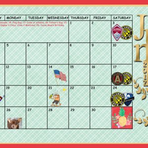 June Sum-Up Calendar
