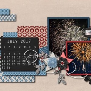 June Desktop Stars and Stripes