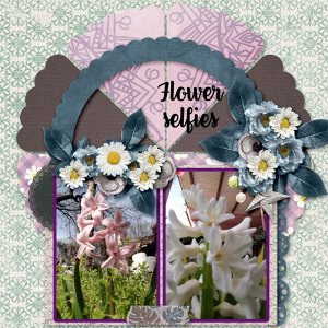 Flower selfies