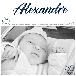 Alexandre our little one