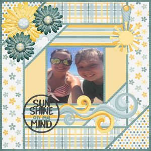 sunshine word art july