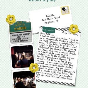 A Letter Home...about a play