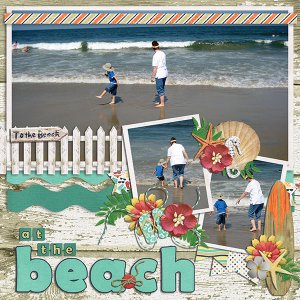 at the beach