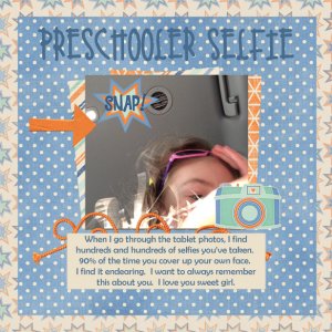 DigiDizScrapper Preschool Selfie