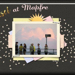Sunset at Mapfre
