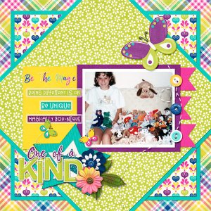 August 2017 Color Challenge - One of a Kind