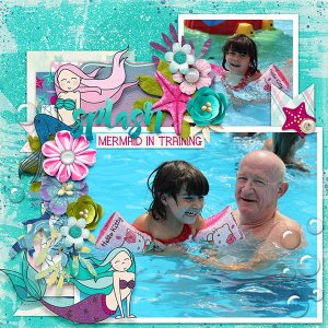 Mermaid in training