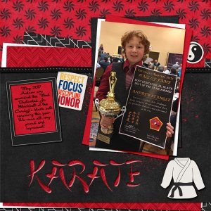 AJ Black belt award