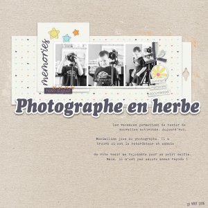 Photographe en herbe