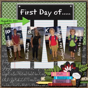First day of School 2017