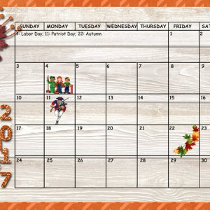 September Sum-Up Calendar