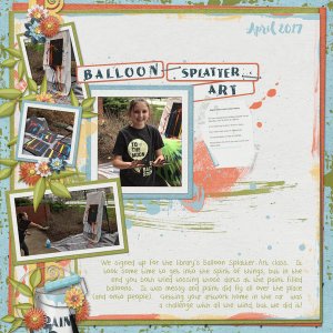 balloon splatter art
