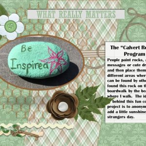 Calvert Rocks - September 2017 A Year of Blessings Challenge