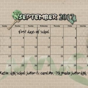 201709 Calendar