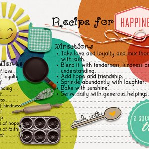 Recipe for happiness