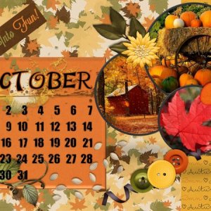 October Calendar - September 2017 Desktop Challenge