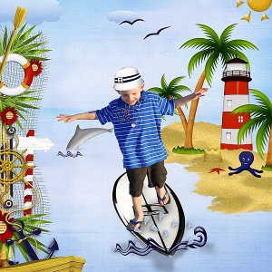 Surfing in the sun