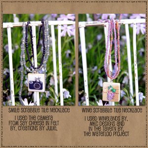 Smile and Wine Necklaces