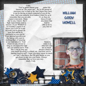 Cody's Letter
