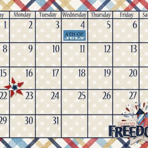 July 2018 Calendar bottom