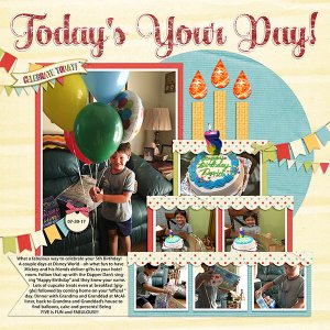 David is 5- Today