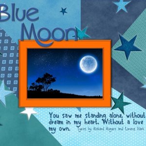 Blue Moon - September 2017 Color Challenge