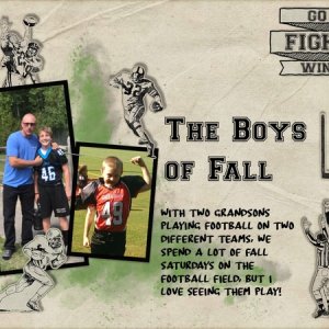 The Boys of Fall - September 2017 Template 2 Challenge