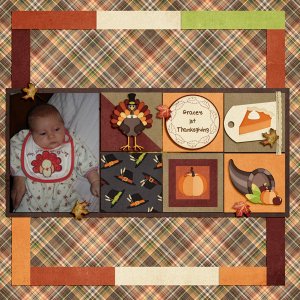 First Thanksgiving for Baby Grace!