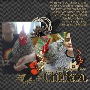 A Girl and Her Chicken