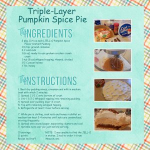Triple Layer Pumpkin Spice Pie