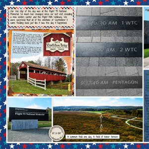 Flight 93 Memorial (and a covered bridge), left