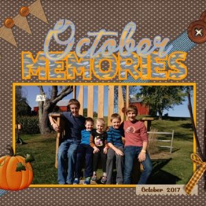October Memories - October 2017 Word Art Challenge