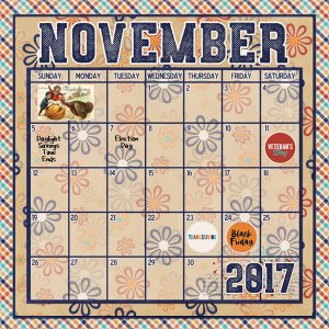 November 2017 Calendar